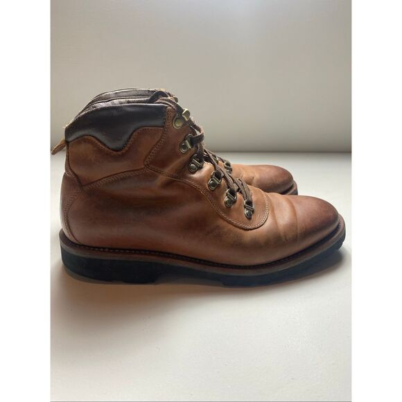 Trask Leather Boots Brown Vibram Sole Rugged Workwear Lace Up Men 9.5 main image 7